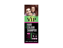VIP Natural Hair Colour Shampoo, Brown, 180 ml